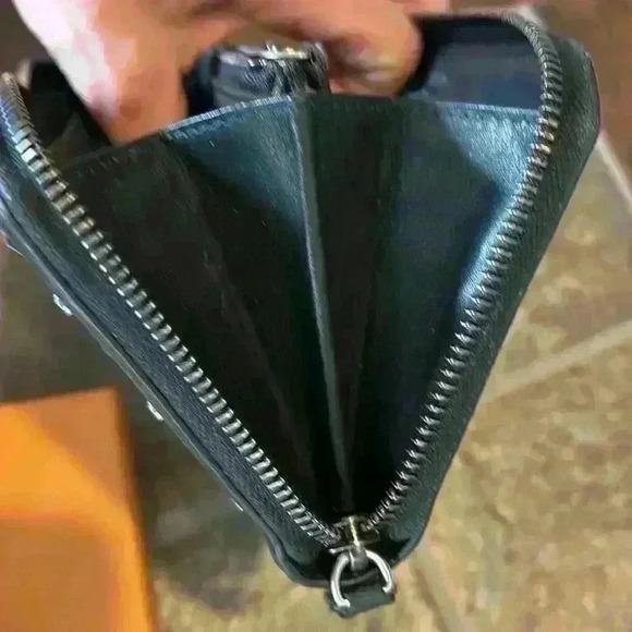 Jimmy Choo Carnaby Star Studded Zippy Wallet - Picture 8 of 9